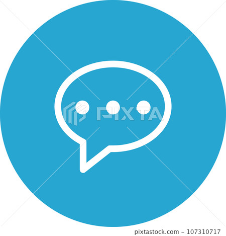 Simply rounded color office idea icon. 107310717