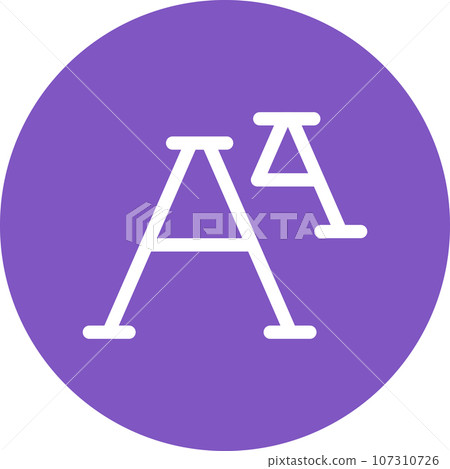 Simply rounded color office idea icon. Simply rounded color office idea icon. 107310726