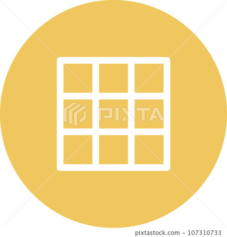 Simply rounded color office idea icon. 107310733