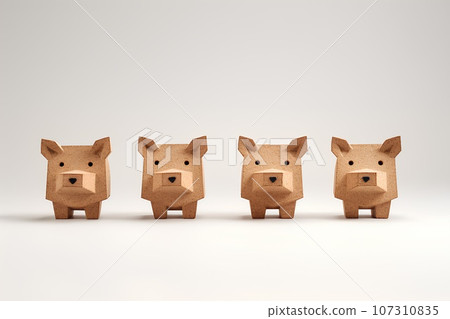 軟木製成的野豬 (3D) 107310835