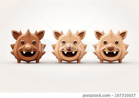 軟木製成的野豬 (3D) 107310837