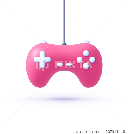 Gamepad 3d, great design for any purposes. Vector illustration Gamepad 3d, great design for any purposes. Vector illustration 107311448