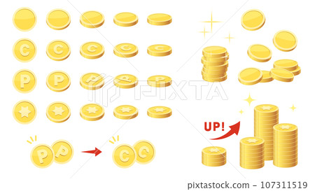 Point star coin_material set Point star coin_material set 107311519