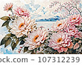 山茶花和富士山 107312239