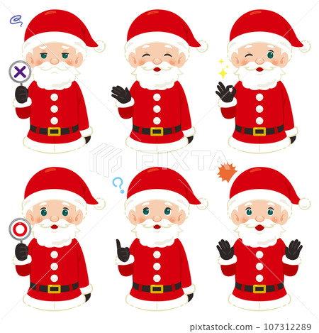Santa Claus facial expression Santa Claus facial expression 107312289