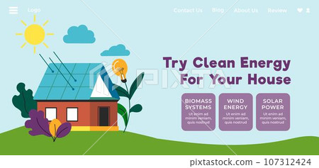 Try clean energy for your house, renewable source 107312424