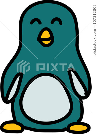 The linear vector children's illustration set of cute forest animals The linear vector children's illustration set of cute forest animals 107312805
