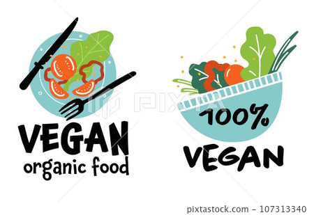Vegan organic food organic and natural ingredients 107313340