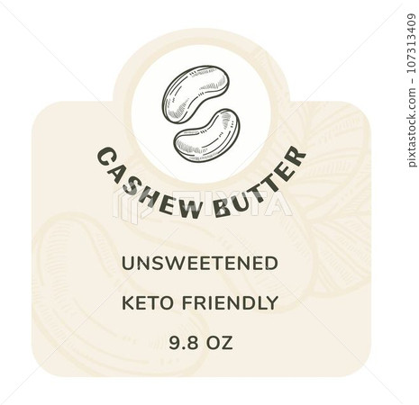 Cashew butter unsweetened keto friendly product Cashew butter unsweetened keto friendly product 107313409