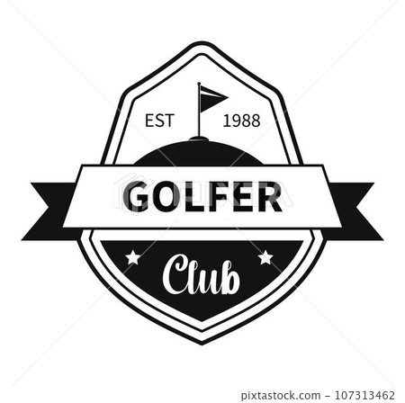 Golf club, golfer games logotype of membership Golf club, golfer games logotype of membership 107313462