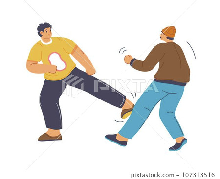 Defense and fighting knowledge and classes vector-插圖素材 [107313516 ...