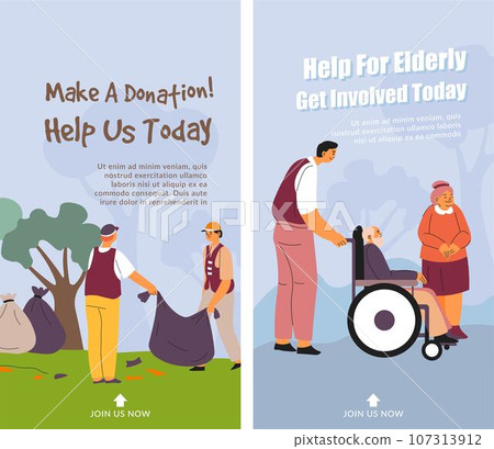 Make donation and help us today, elderly people Make donation and help us today, elderly people 107313912