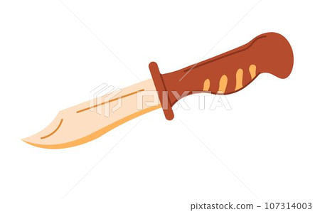 Knife with handle, traveling kit or tools vector Knife with handle, traveling kit or tools vector 107314003