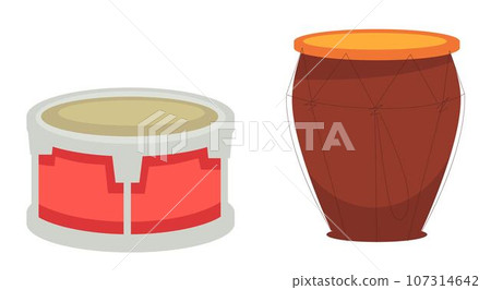Percussion instruments for playing songs, drums 107314642