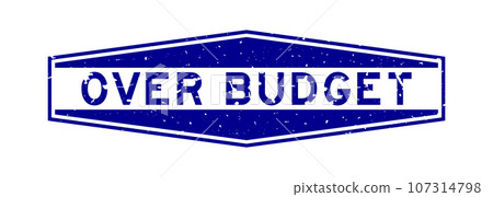 Grunge blue word hexagon rubber seal stamp on white background Grunge blue word hexagon rubber seal stamp on white background 107314798