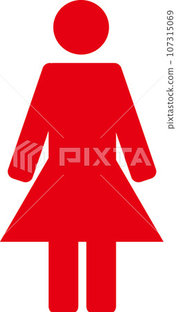 Person pictogram upright silhouette icon whole body 107315069