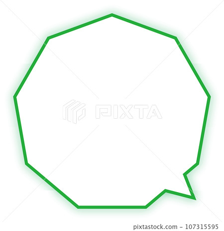 polygonal speech bubble green bokeh polygonal speech bubble green bokeh 107315595