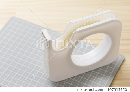 cellophane tape and tape cutter 107315750