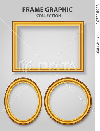 vector realistic golden luxury frames collection 107316068