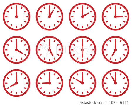時鐘圖示設定紅色 107316165