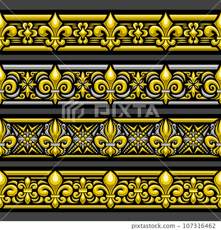 Vector Fleur de Lis Ornament 107316462