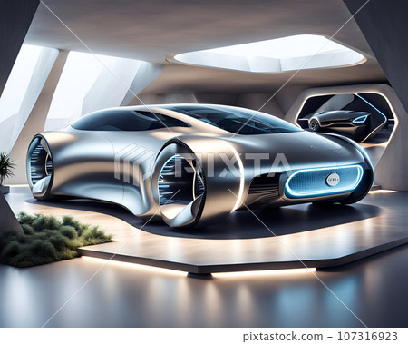 Cool future sports car 107316923