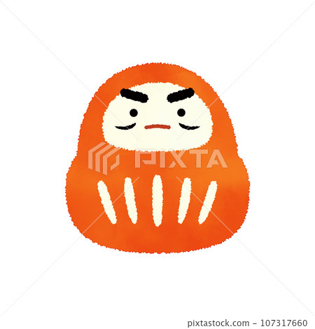 Daruma watercolor style illustration 107317660
