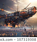 [AI illustration] A robot weapon large enough to crush a city 107319308