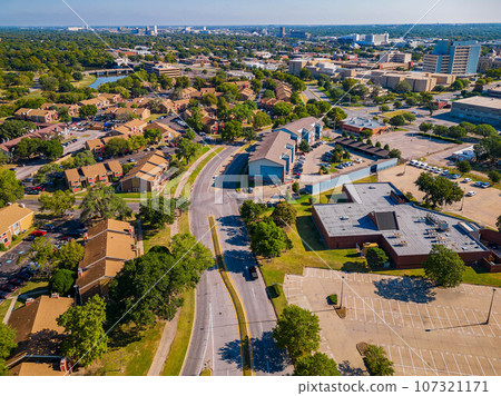 Aerial view of the Witchita cityscape Aerial view of the Witchita cityscape 107321171