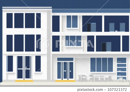 Office building paper craft style 8 107321372