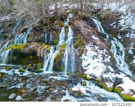 「山梨縣」北斗市冬季鳥龍瀑布 107322493