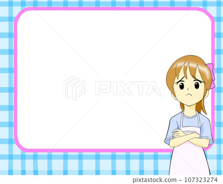 A woman in an apron 107323274