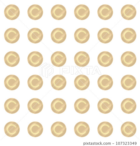 Seamless background illustration of coins in light colors Seamless background illustration of coins in light colors 107323349