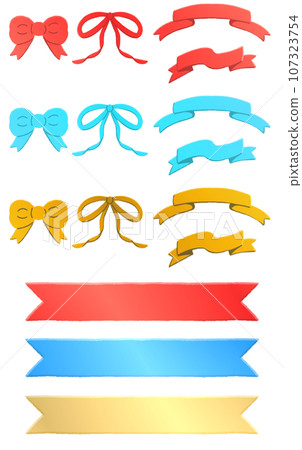 簡單的問候絲帶圖 簡單的問候絲帶圖 107323754