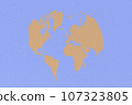 map world on pastel brown background 107323805