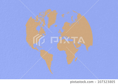 map world on pastel brown background 107323805