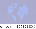 map world on pastel blue paper background 107323808
