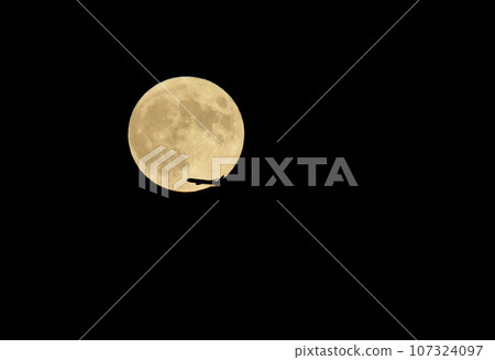 漂浮在滿月的飛機 漂浮在滿月的飛機 107324097