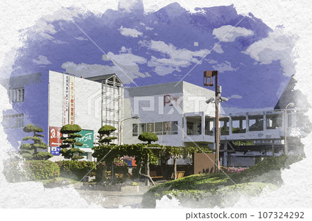 水彩風格 JR播州赤穗站 Plat Ako 兵庫縣赤穗市 水彩風格 JR播州赤穗站 Plat Ako 兵庫縣赤穗市 107324292