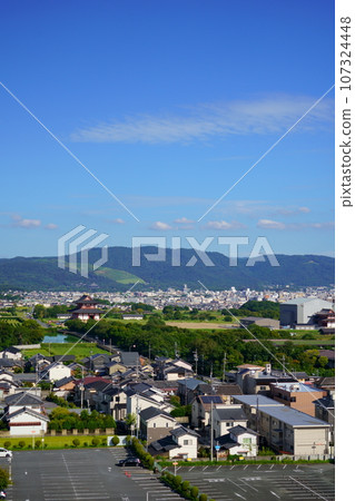 平城宮遺址大極殿、若草山、東大寺、古都全景 107324448