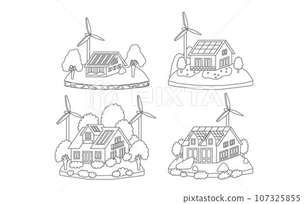 太陽能和風力發電的房子 太陽能和風力發電的房子 107325855