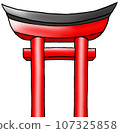Red torii 107325858