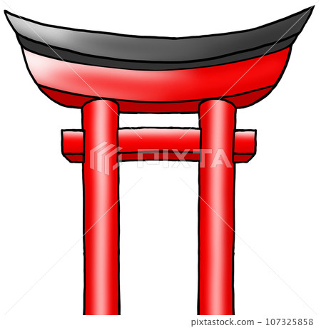 Red torii Red torii 107325858