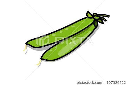 Pop snow pea illustration material 107326322
