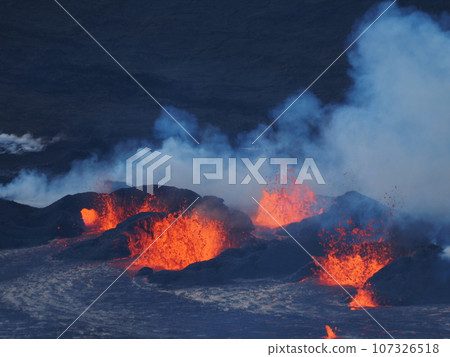 Hawaii Island Kilauea volcano eruption Hawaii Island Kilauea volcano eruption 107326518
