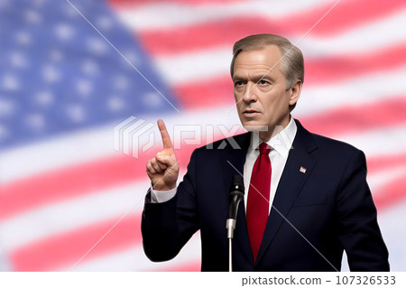 AI 生成的圖像/政治家/記者演講 2 AI 生成的圖像/政治家/記者演講 2 107326533