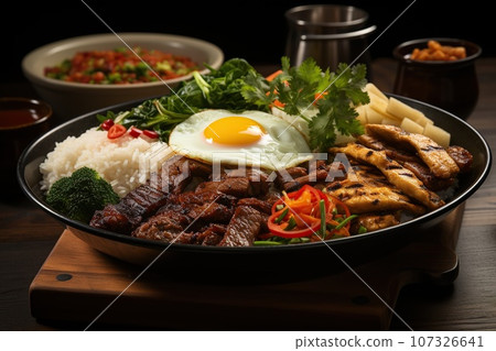Taste the comfort of Thai fried rice 107326641