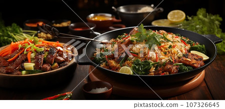 Taste the comfort of Thai fried rice Taste the comfort of Thai fried rice 107326645