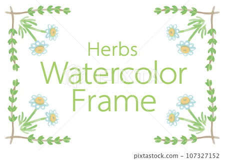用於香氣的草藥和植物的插圖框架。向量素材 用於香氣的草藥和植物的插圖框架。向量素材 107327152