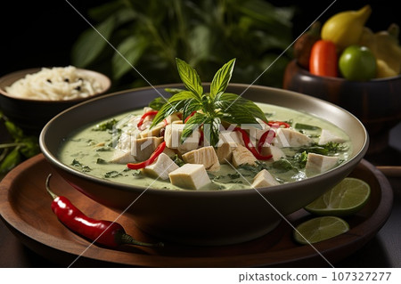 soup with noodles and vegetables 107327277